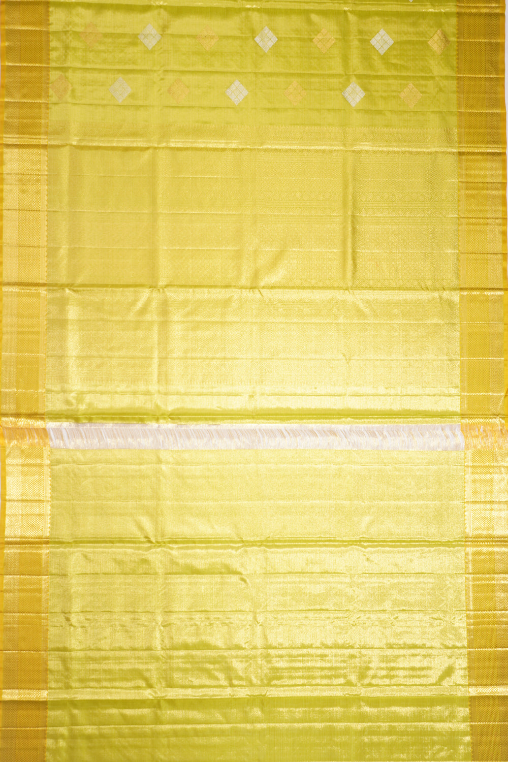 Kanchipuram Silk Tissue Butta Green Saree