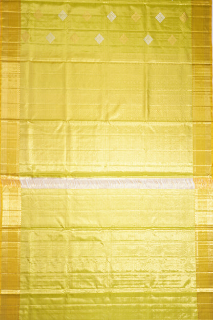 Kanchipuram Silk Tissue Butta Green Saree