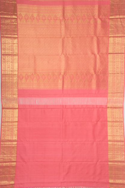 Kanchipuram Silk Brocade Pastel Green Saree