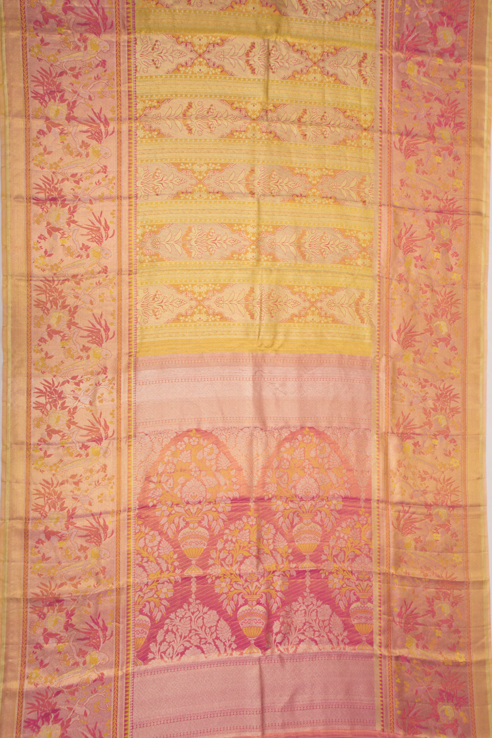 Kanchipuram Silk Brocade Gold Saree