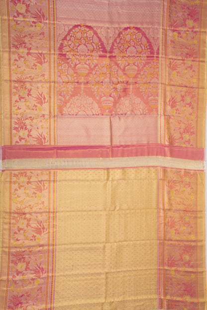 Kanchipuram Silk Brocade Gold Saree