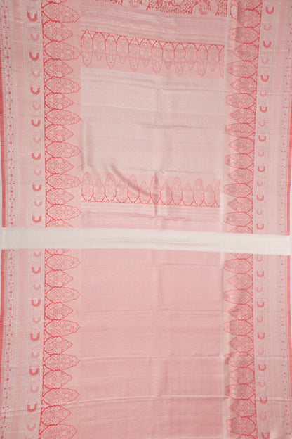 Kanchipuram Silk Brocade Pink Saree