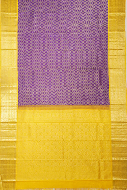 Kanchipuram Silk Brocade Violet Saree