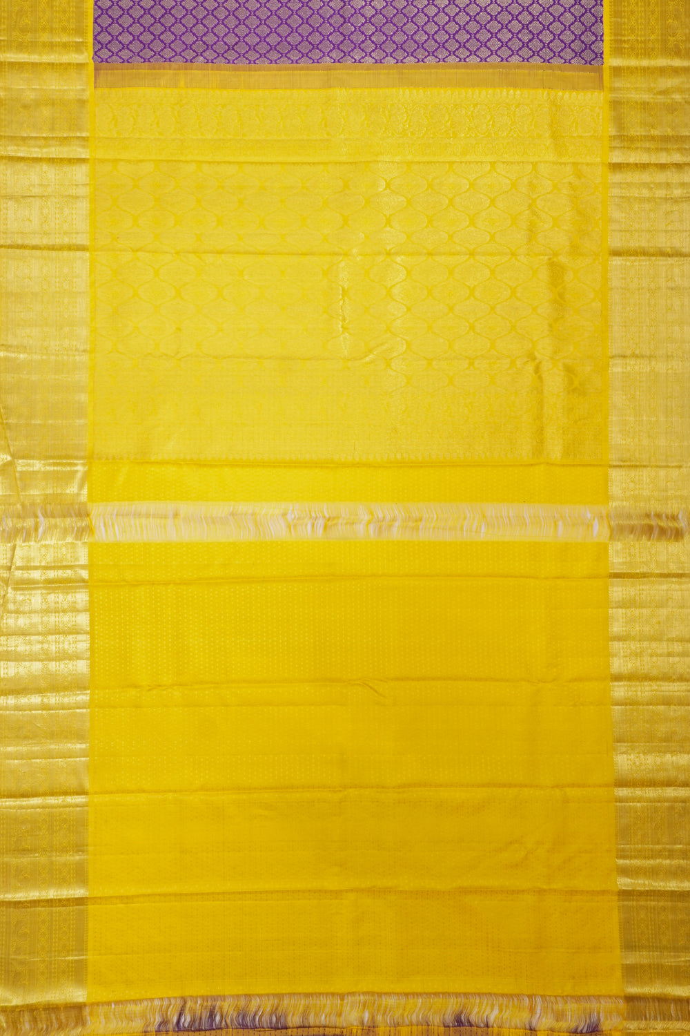 Kanchipuram Silk Brocade Violet Saree