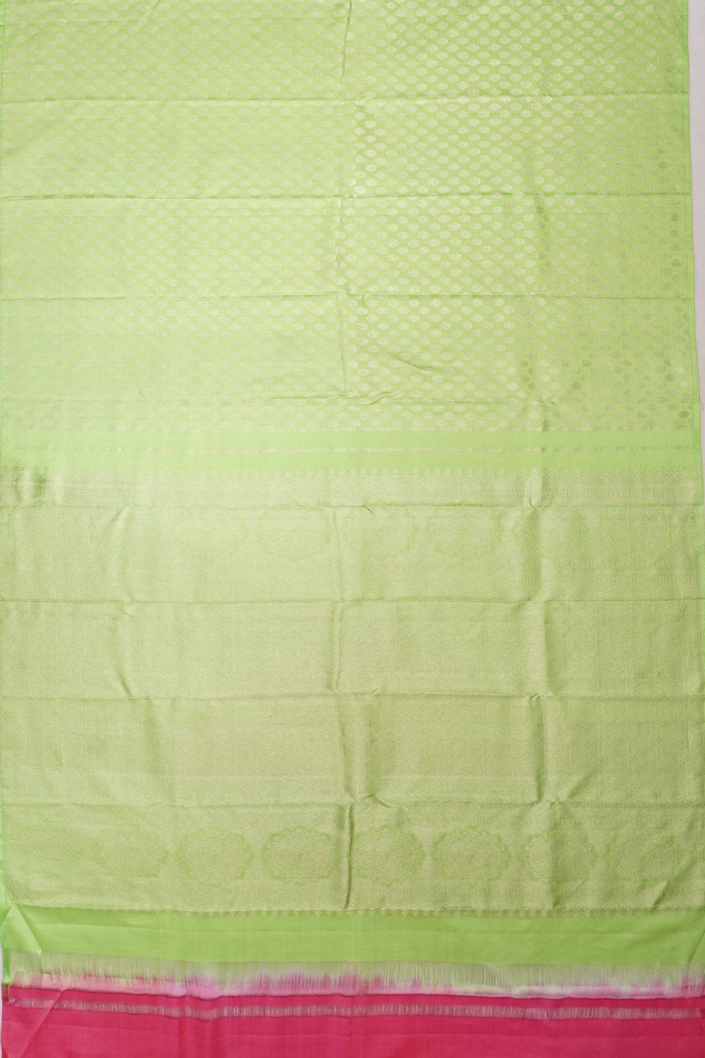 Kanchipuram Silk Brocade Pastel Green Saree