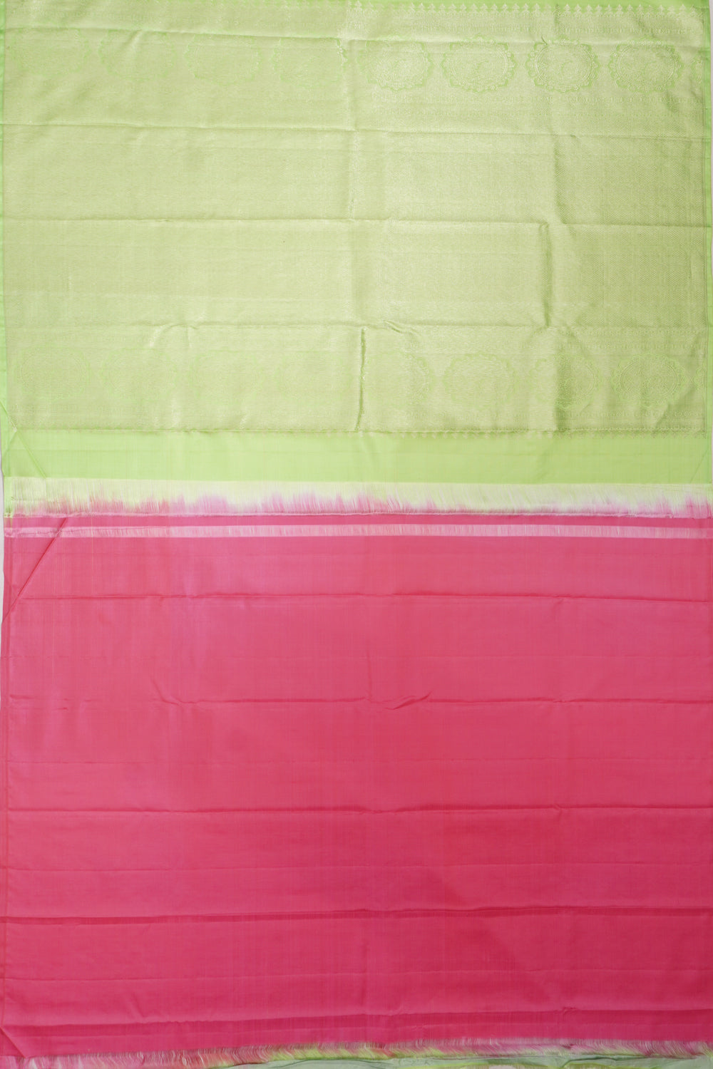 Kanchipuram Silk Brocade Pastel Green Saree