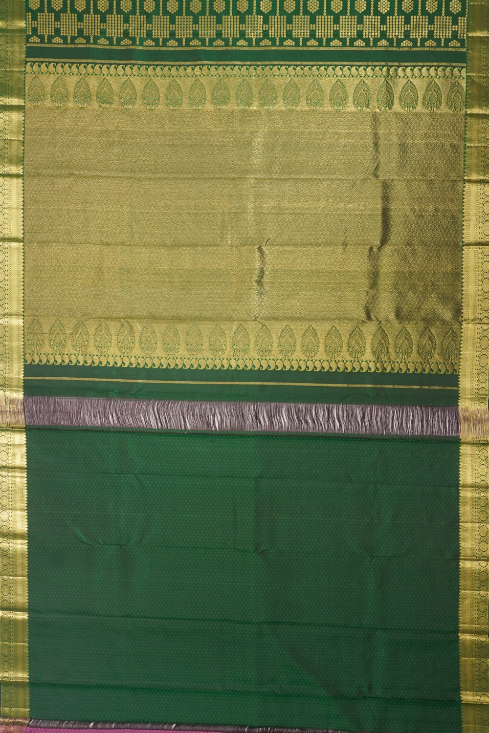 Kanchipuram Silk Brocade Green Green Saree