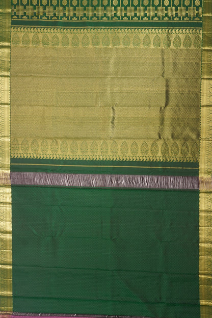 Kanchipuram Silk Brocade Green Green Saree