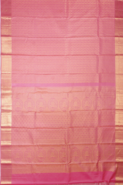 Taranga Kanchi Silk Brocade Pink Saree