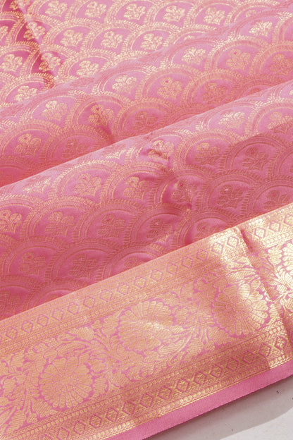 Taranga Kanchi Silk Brocade Pink Saree