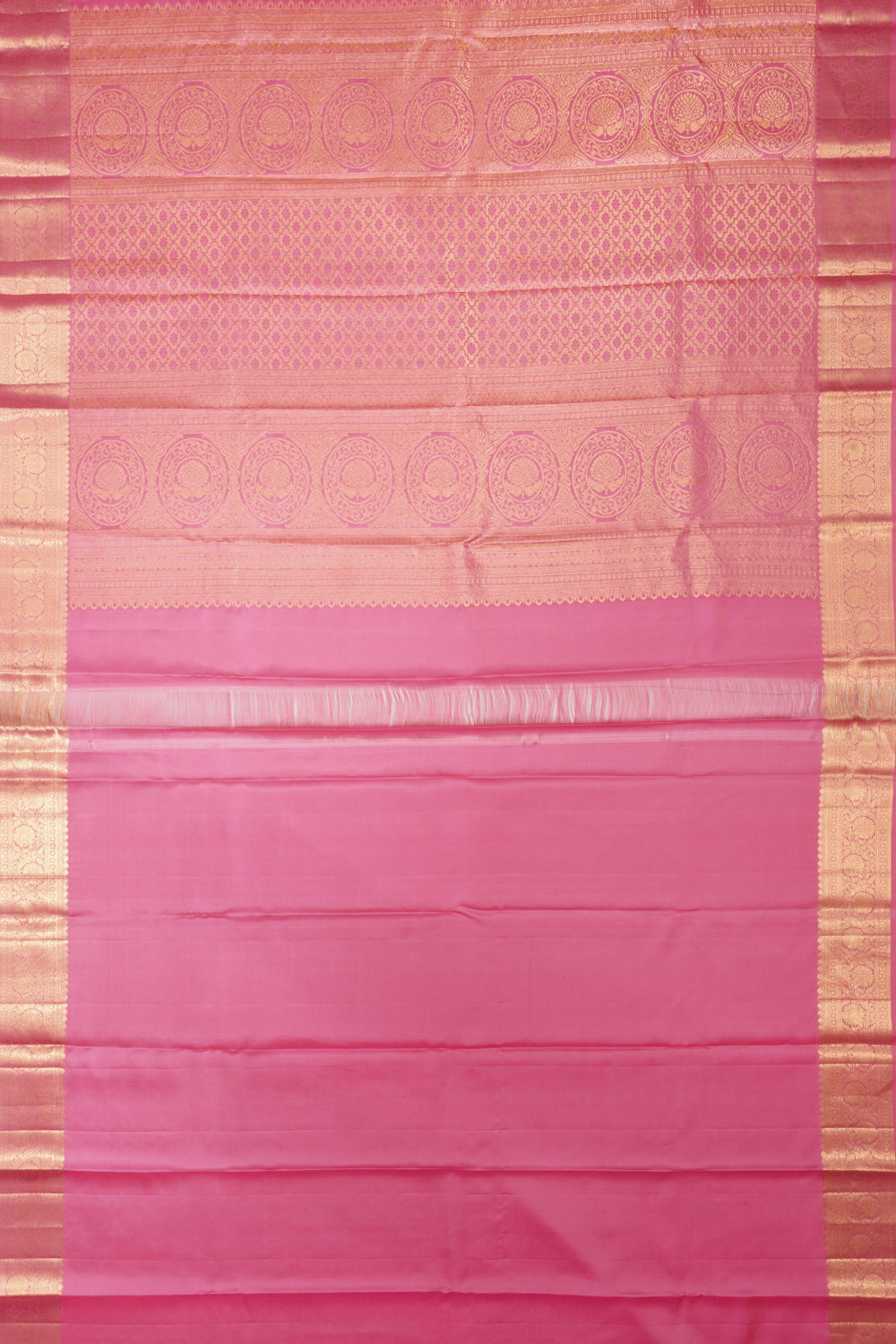 Taranga Kanchi Silk Brocade Pink Saree