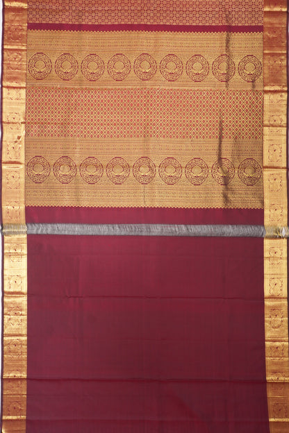 Taranga Kanchi Silk Brocade Maroon Saree