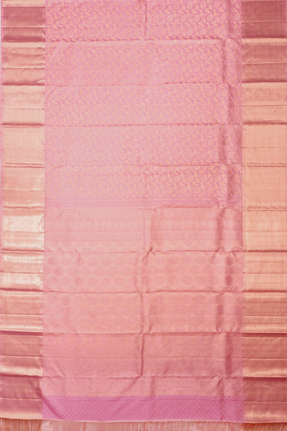 Taranga Kanchi Silk Brocade Pastel Pink Saree