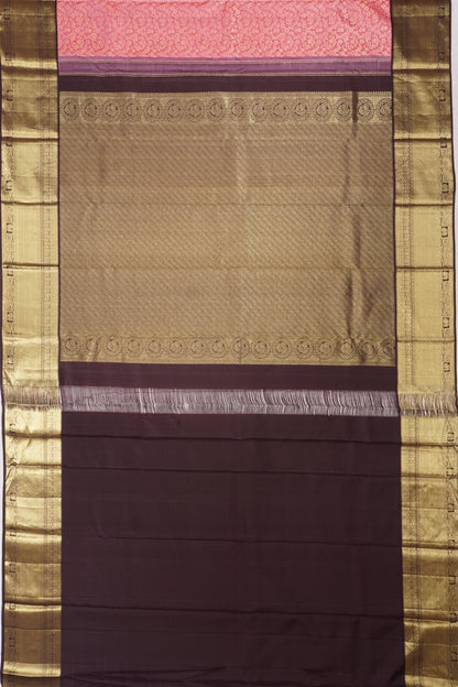 Taranga Kanchi Silk Brocade Pastel Pink Saree
