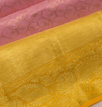 Taranga Kanchi Silk Brocade Baby Pink Saree