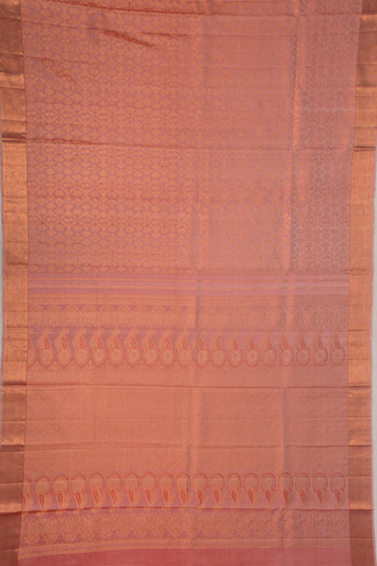Taranga Kanchi Silk Peach Saree