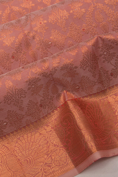 Taranga Kanchi Silk Peach Saree