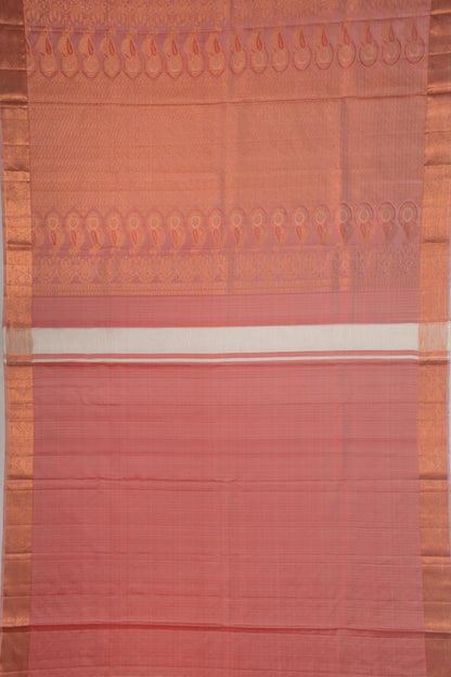 Taranga Kanchi Silk Peach Saree