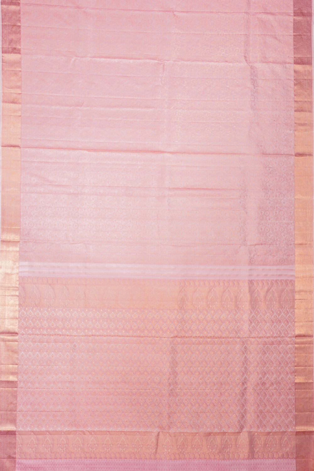 Taranga Kanchi Silk Brocade Pastel Pink Saree