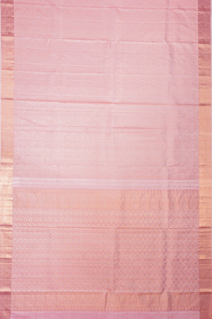 Taranga Kanchi Silk Brocade Pastel Pink Saree