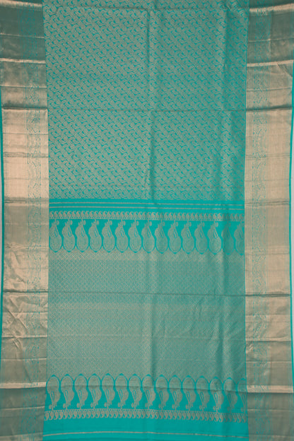 Taranga Kanchi Silk Teal Blue Saree