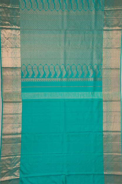 Taranga Kanchi Silk Teal Blue Saree