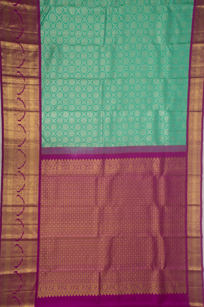 Taranga Kanchi Silk Tissue Sea Green Saree