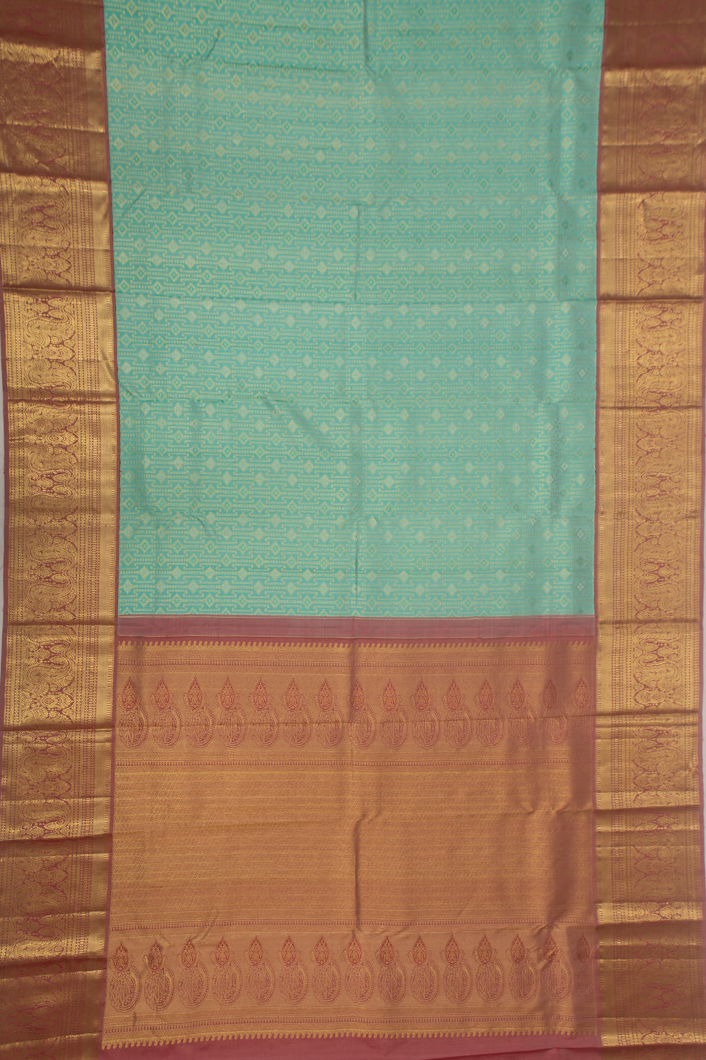 Taranga Kanchi Silk Sea Green Saree