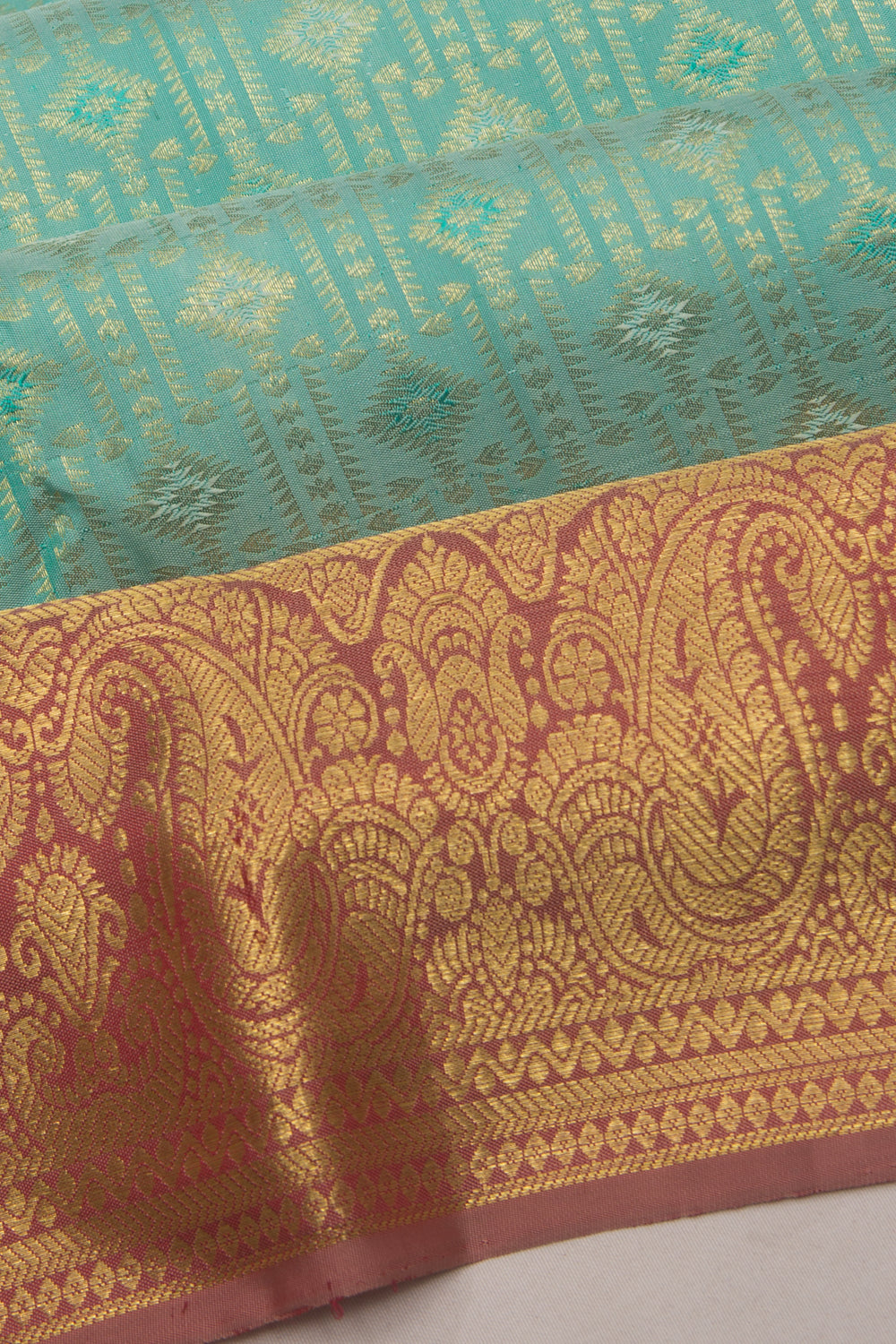 Taranga Kanchi Silk Sea Green Saree
