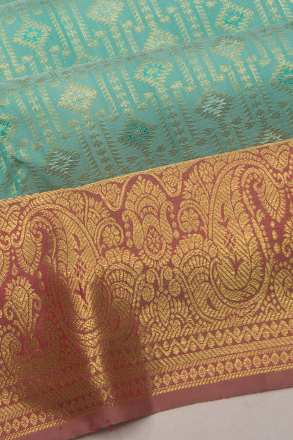 Taranga Kanchi Silk Sea Green Saree