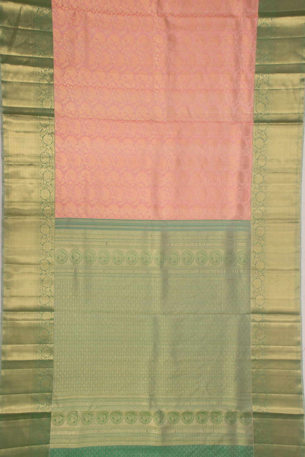 Taranga Kanchi Silk Brocade Baby Pink Saree