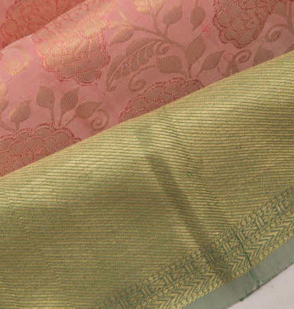 Taranga Kanchi Silk Brocade Baby Pink Saree