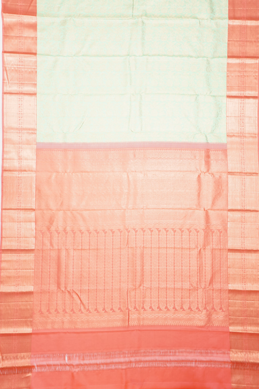 Taranga Kanchi Silk Brocade Pastel Green Saree