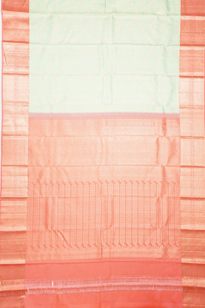 Taranga Kanchi Silk Brocade Pastel Green Saree