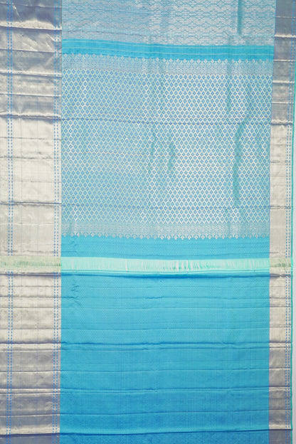 Taranga Kanchi Silk Brocade Dual Tone Green And Blue Saree