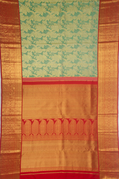Taranga Kanchi Silk Pastel Green Saree