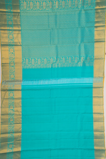 Kanchipuram Silk Brocade Peach Saree