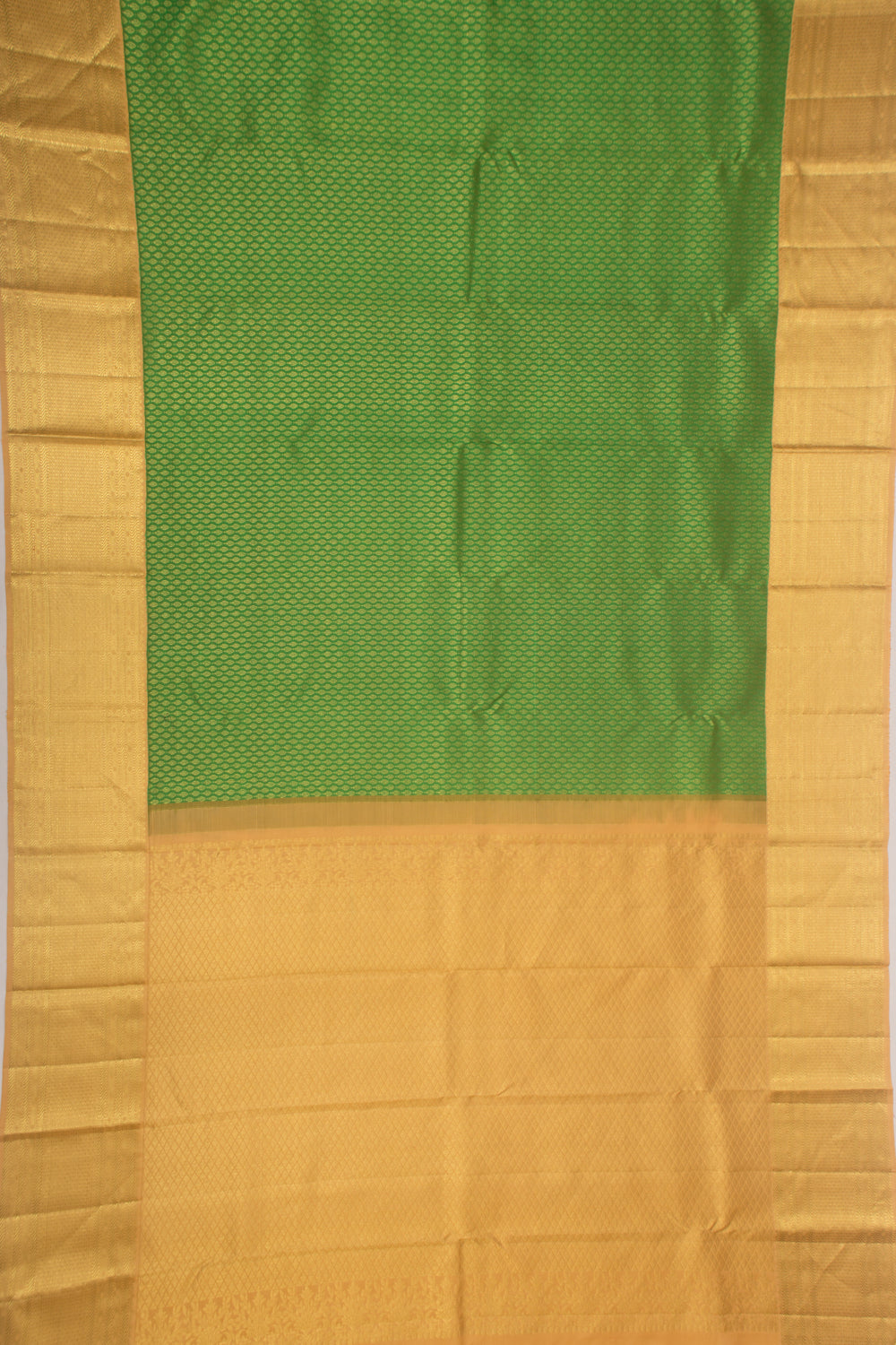 Kanchipuram Silk Brocade Green Saree
