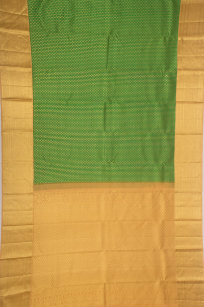 Kanchipuram Silk Brocade Green Saree