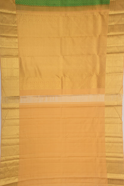 Kanchipuram Silk Brocade Green Saree
