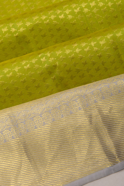 Kanchipuram Silk Brocade Green Saree