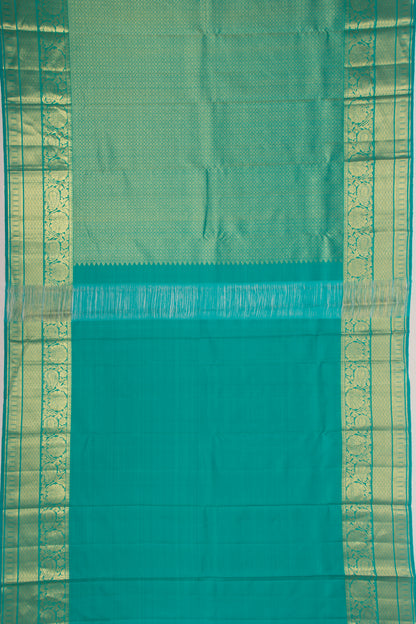 Kanchipuram Silk Jaal Cream Saree