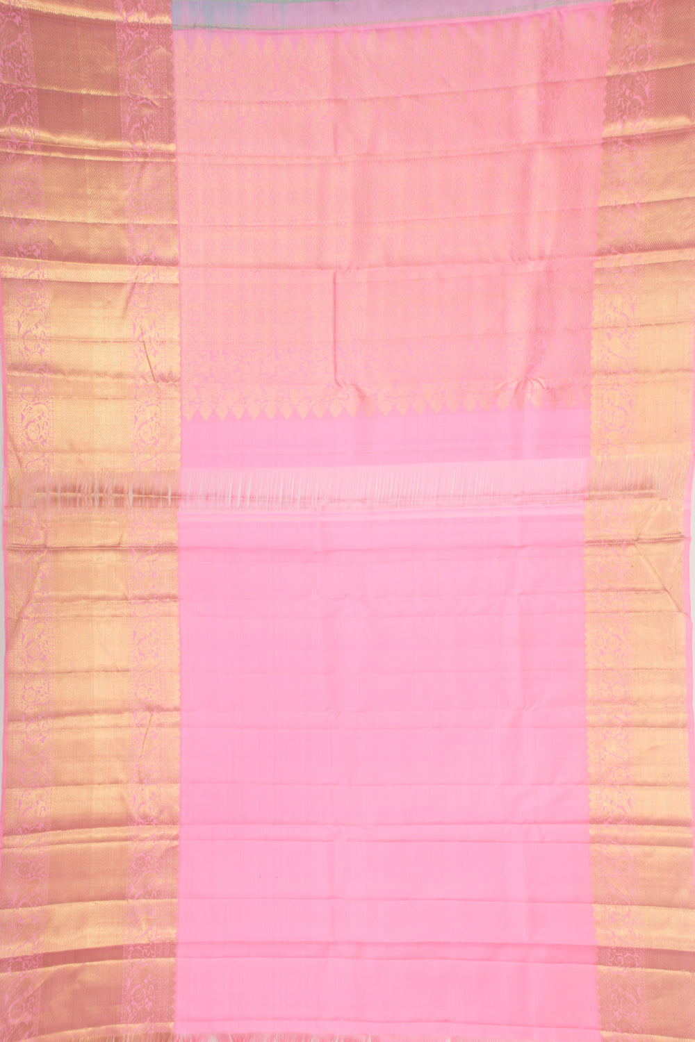 Kanchipuram Silk Brocade Pastel Blue Saree