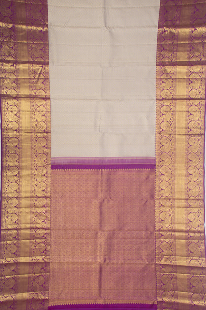 Taranga Kanchi Silk Brocade Grey Saree