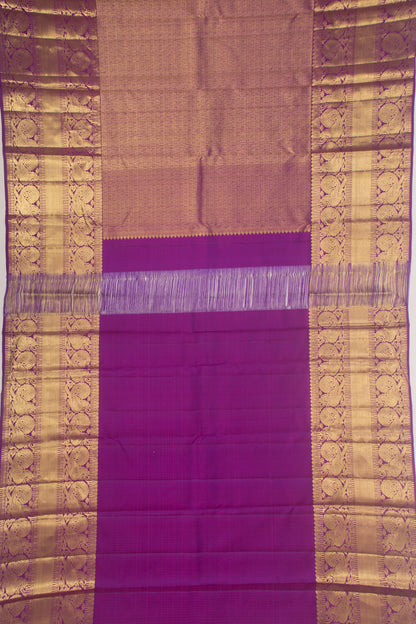 Taranga Kanchi Silk Brocade Grey Saree