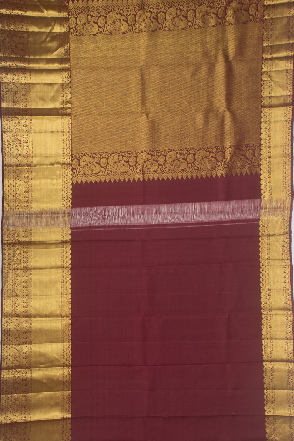 Kanchipuram Silk Brocade Sea Green Saree
