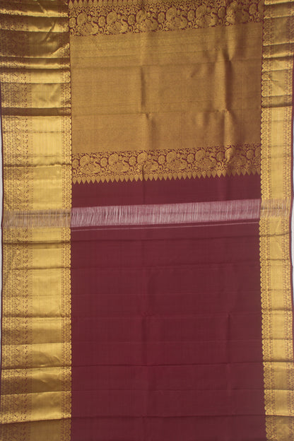Kanchipuram Silk Brocade Sea Green Saree