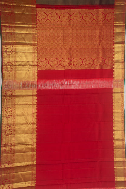 Taranga Kanchi Silk Vertical Lines And Butta Midnight Blue Saree