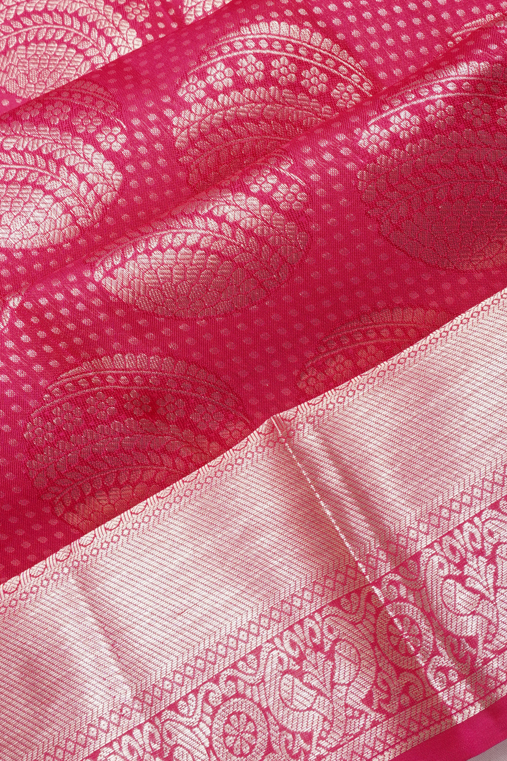 Taranga Kanchi Silk Brocade Pink Saree