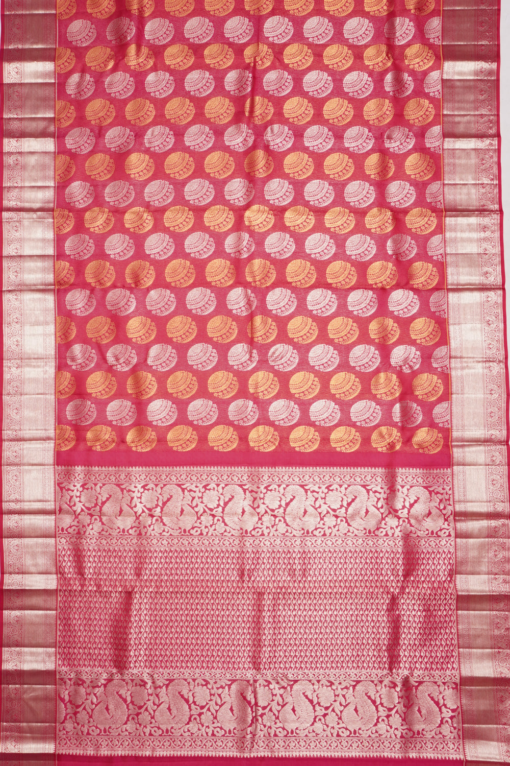 Taranga Kanchi Silk Brocade Pink Saree